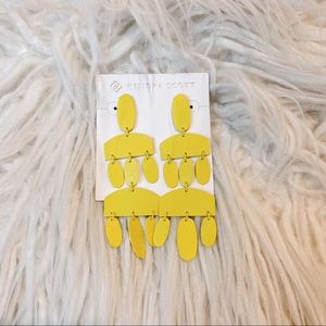 Kendra Scott Yellow Dangle Earrings